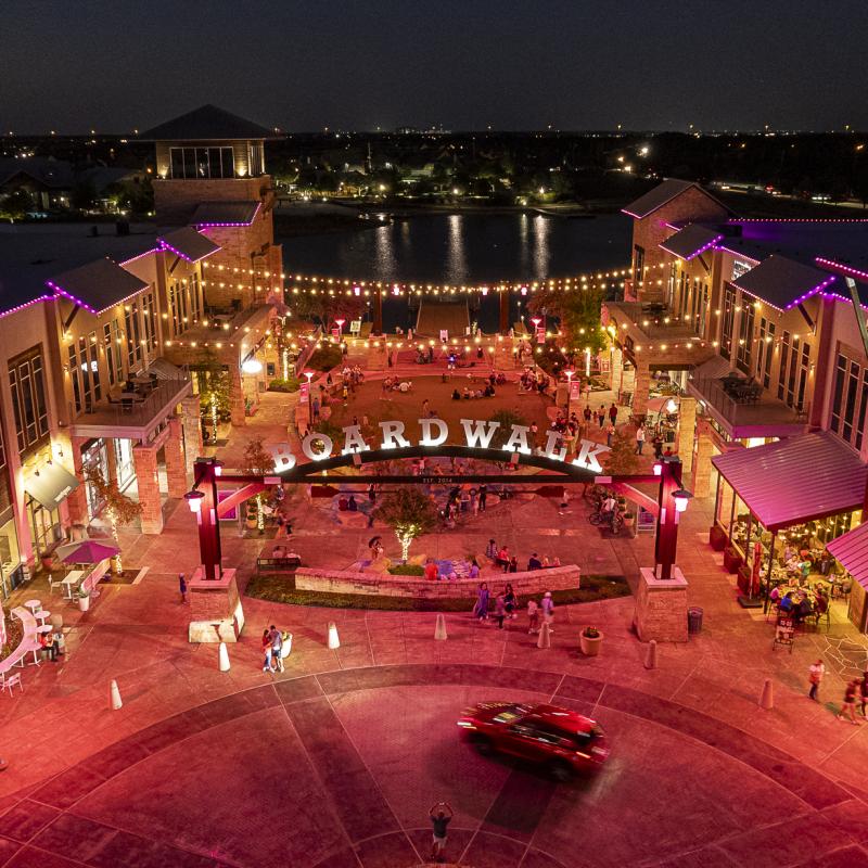 Houston Methodist The Boardwalk Goes Pink
